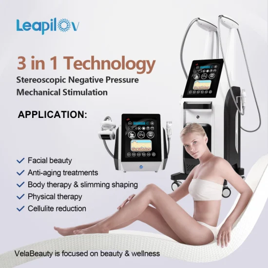 Mais recente 4 em 1 Vela Redução de Celulite RF Vácuo Roller Shaping Machine Vela Slimming Vela Roller Massage Machine Machine