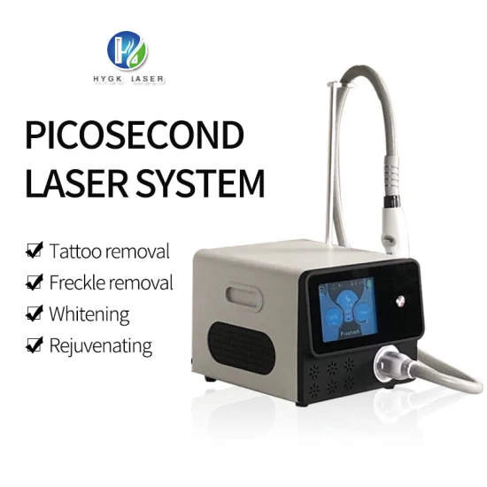 Máquina de laser de picossegundo portátil indolor para uso em salão de beleza, remoção de pigmento de boneca preta e remoção de pigmento ND YAG
