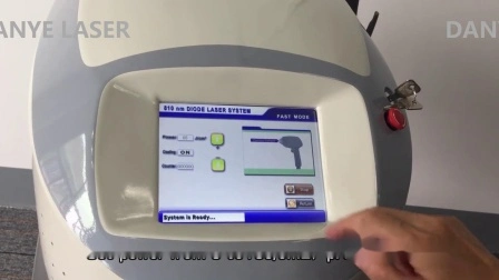 Manual do usuário para depilação permanente da máquina de depilação e suporte de vídeo Diodo laser acoplado a fibra 808nm