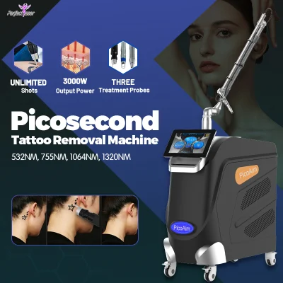 2023 Novo Picosegundo Pico Laser ND YAG Peel Pigment Acne Shrink Poros Remoção de Tatuagem Favo de Mel Sonda Cuidados com a Pele Rejuvenescimento Beleza Equipamentos Máquina